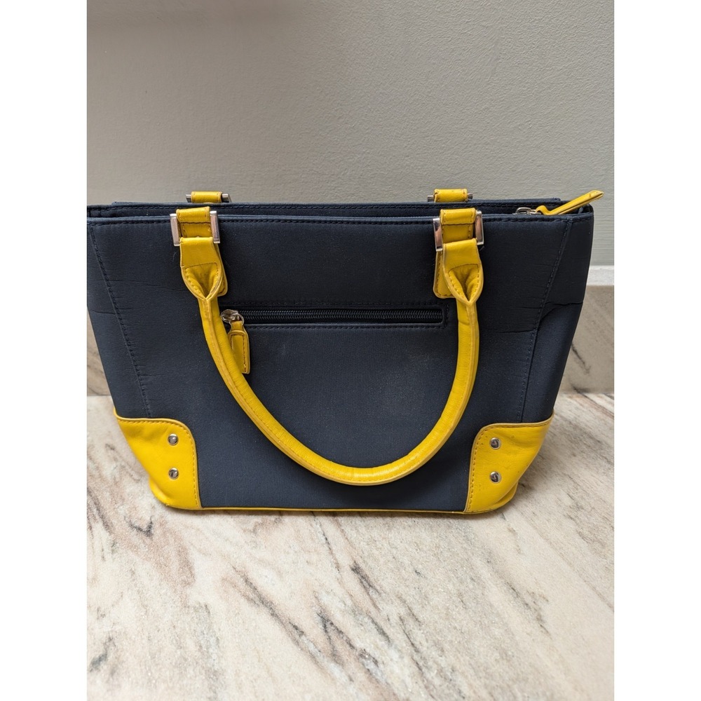 WVU Mountaineers Tote & Wallet West Virginia University Blue & Gold - Picture 4 of 7